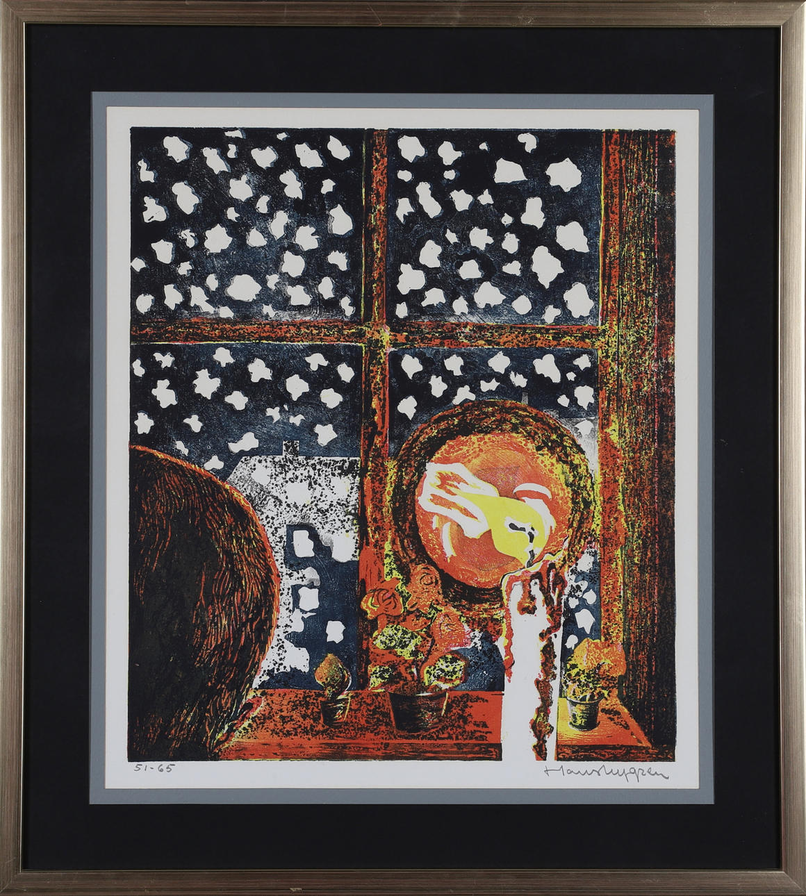 HANS NYGREN. litografi, signerad.