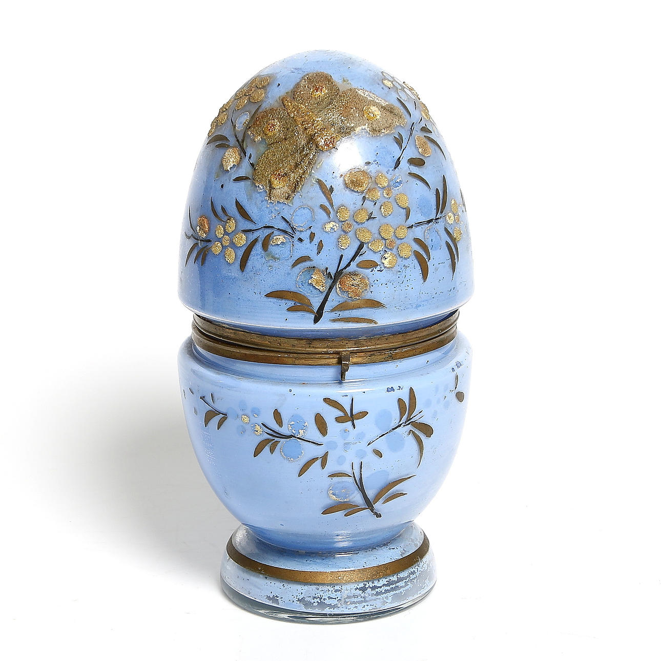 FLASK och GLASSCHATULL, Tjeckien. 1900-talets början.