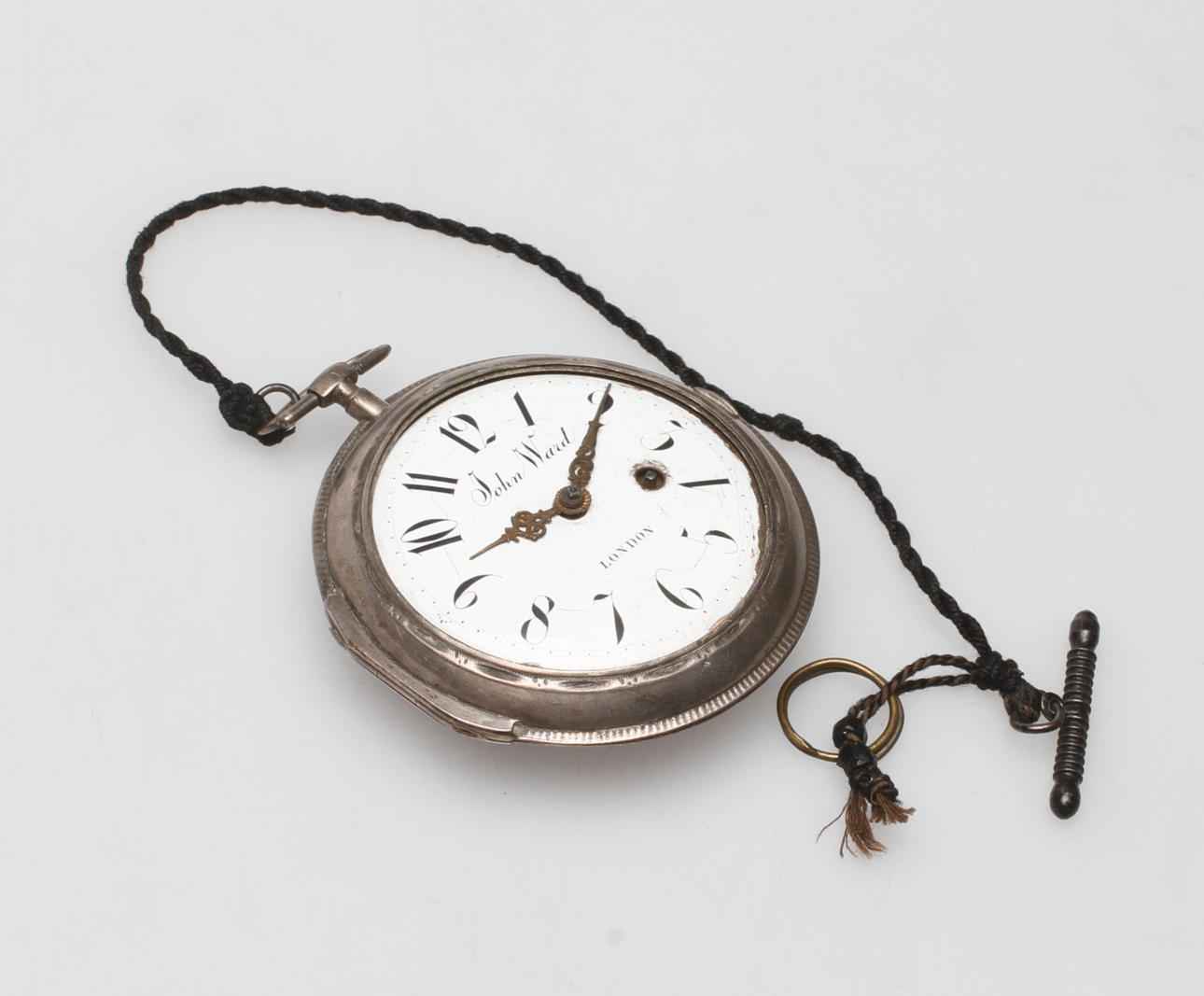 SPINDELUR, silver, John Ward, London, omkring 1800.