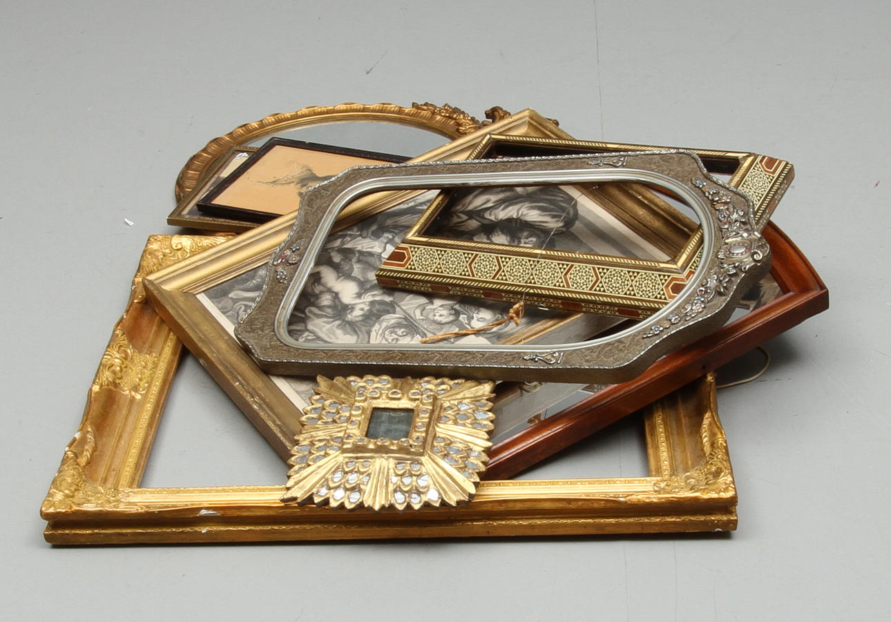 PARTI SPEGLAR & RAMAR, 9 st, 1900-tal.