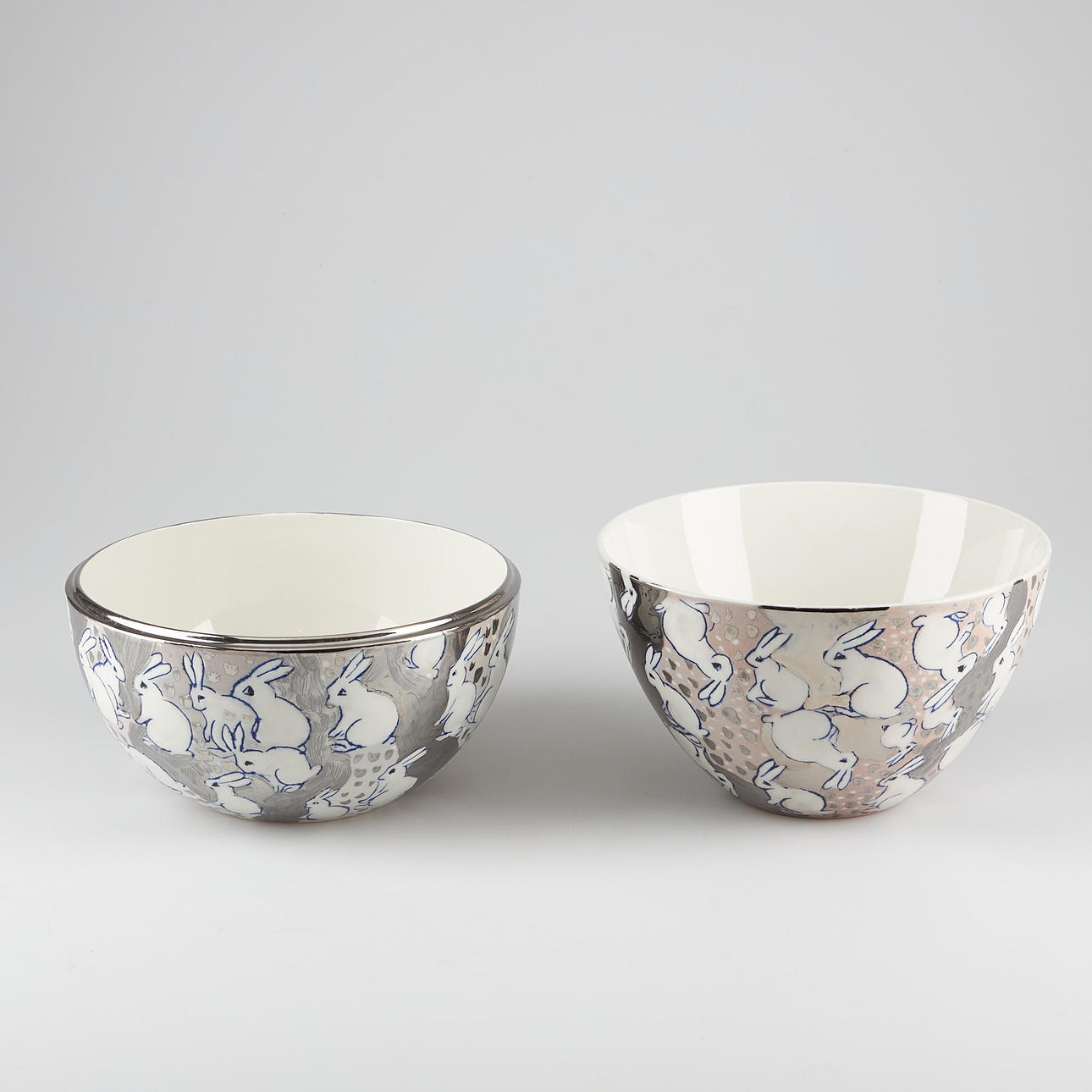 HELJÄ LIUKKO-SUNDSTRÖM. BOWL, 2 pcs, glazed ceramic with 