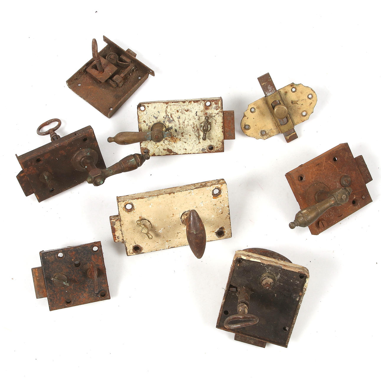 VRED/LÅS, Järn, 8 st, 18/1900-tal.