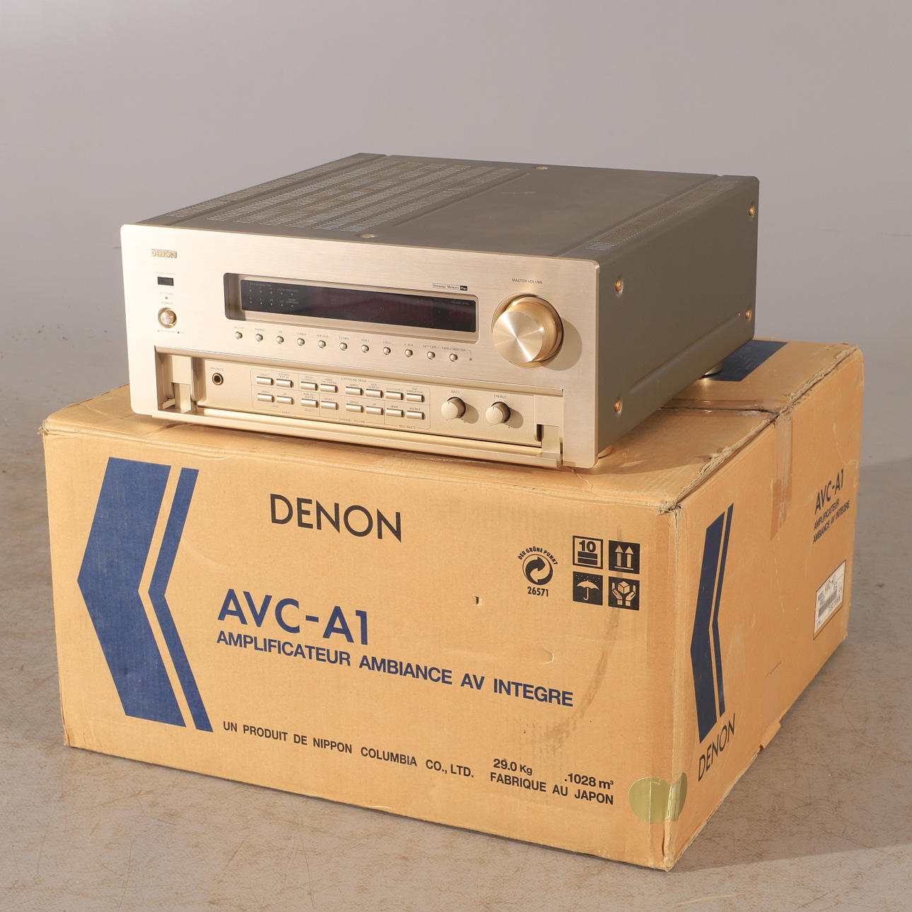 DENON. Amplificador, AVC-A1, Oro S.