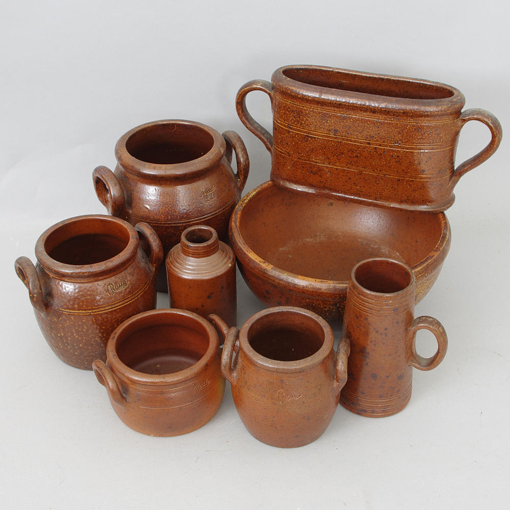 KRUS, SKÅLAR M.M., keramik, Raus.