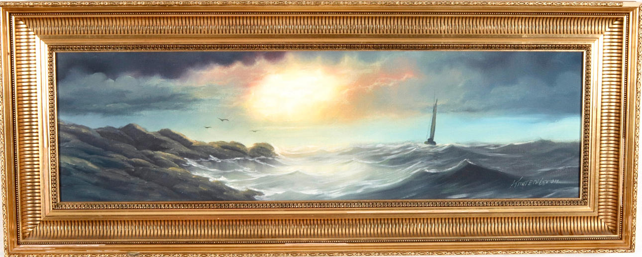 KNUT E NILSSON. oil on canvas.