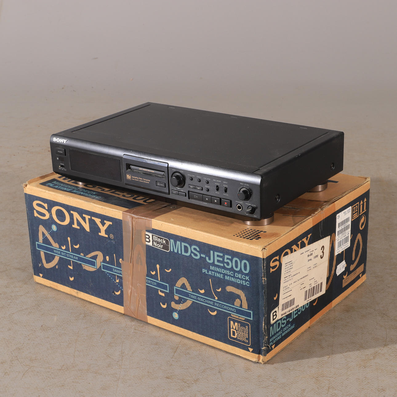 SONY. Minidisc-spelare, MDS-JE500.