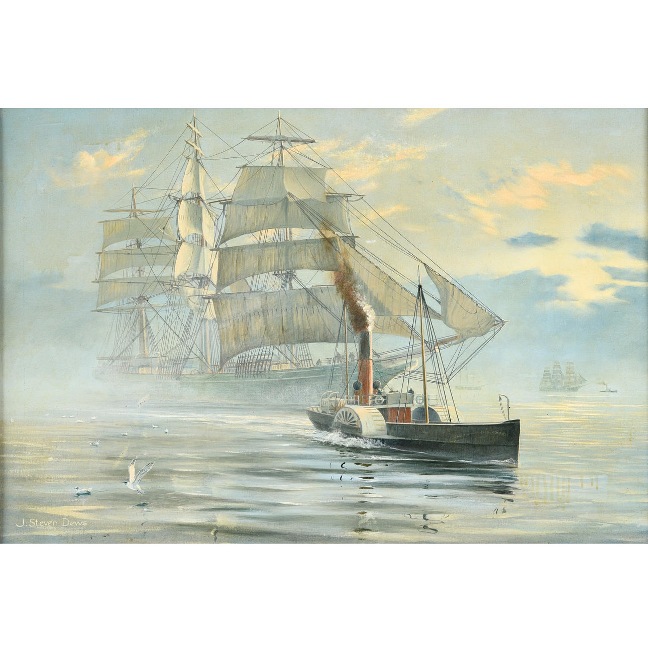 JOHN STEVEN DEWS (B.1949). THERMOPYLAE HOVE TO.