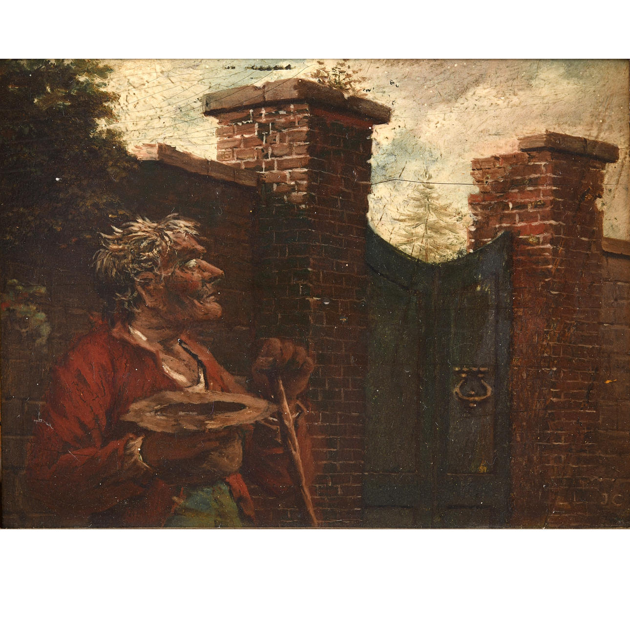 JOHN CRANCH OF BATH (1751-1821). BEGGAR AT A RICH MAN'S GATE.