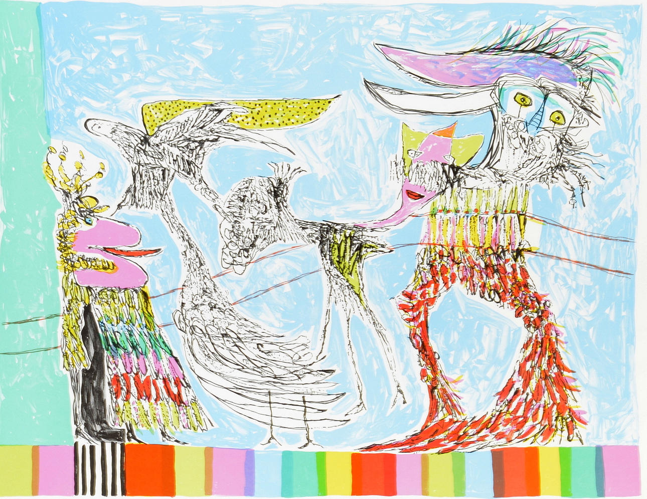 LIS ZWICK. Färglitografi.