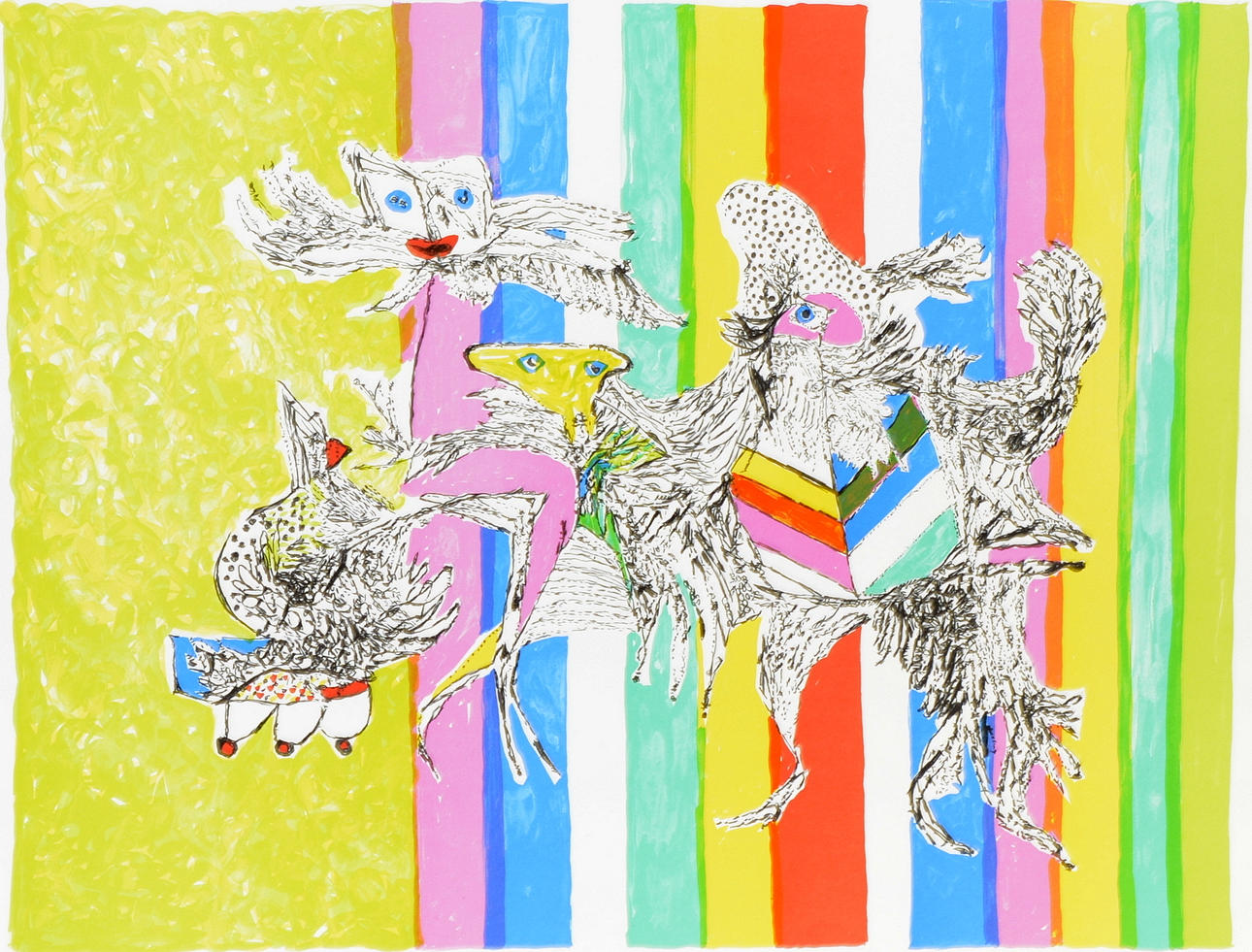 LIS ZWICK. Färglitografi.