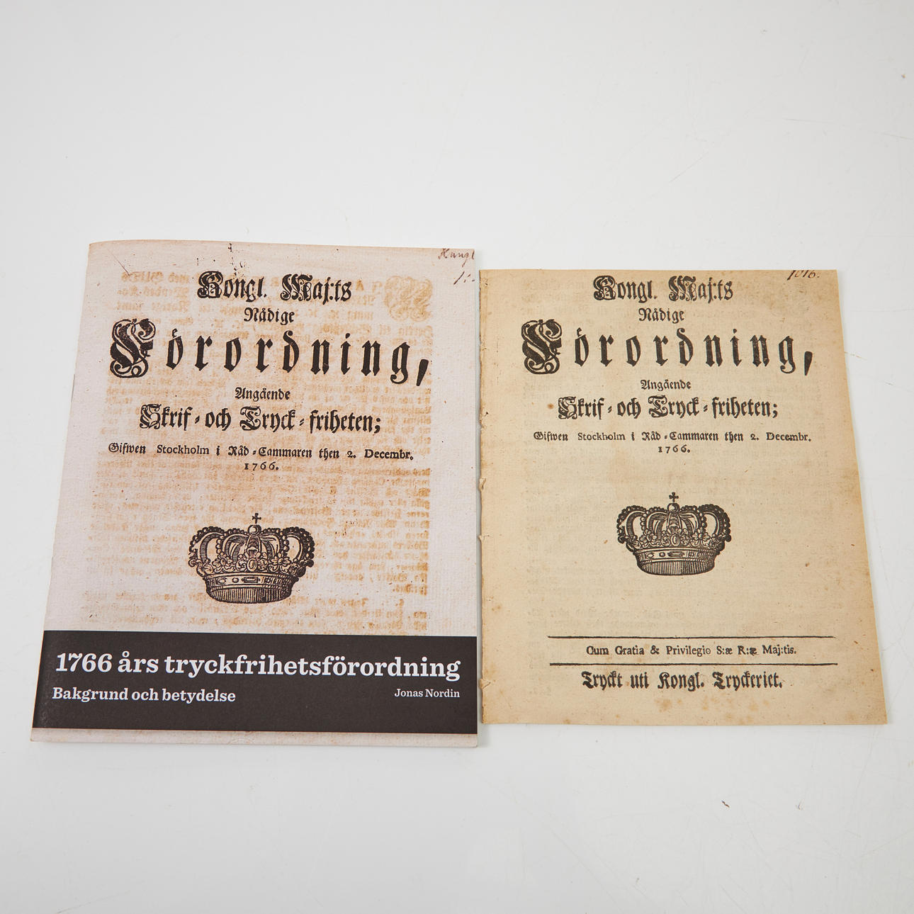 TRYCKFRIHETSFÖRORDNINGEN 1766 (2).