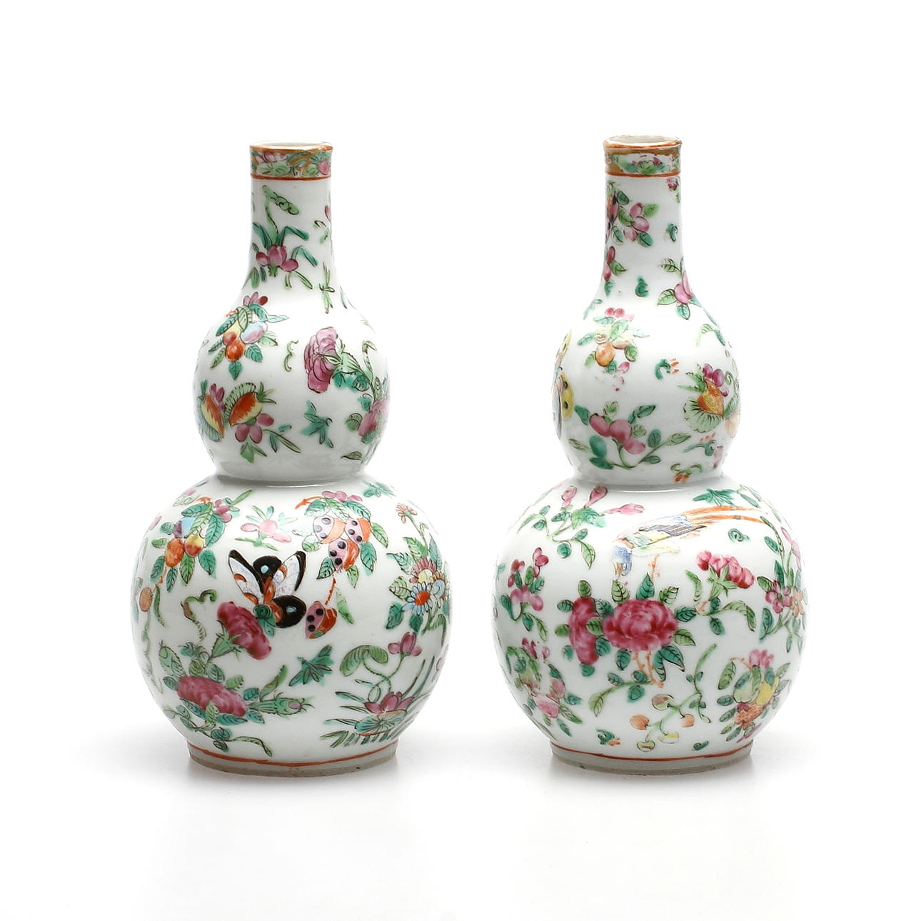 VASER, ett par, porslin, Kina, 1800-tal.