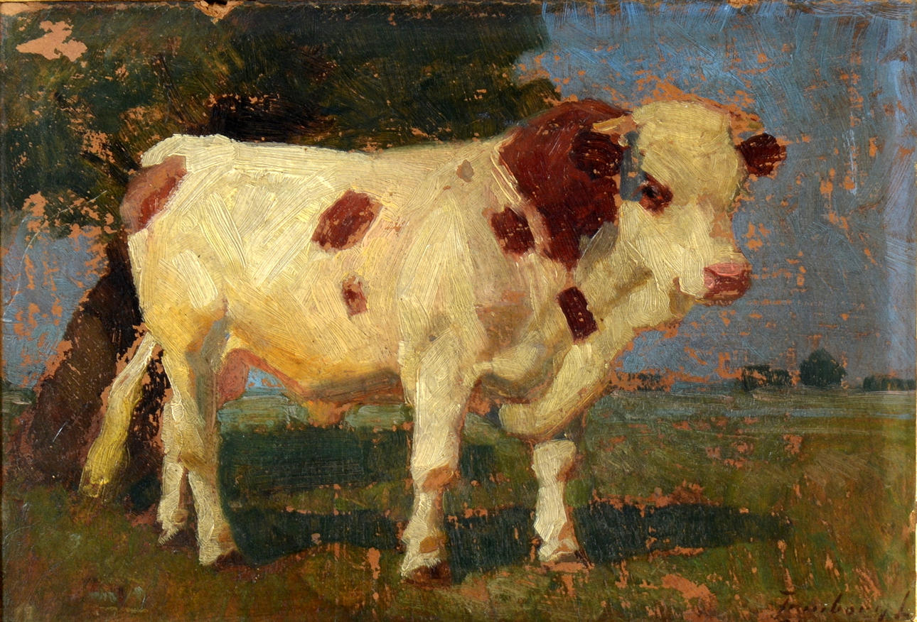 LAJOS ZOMBORY. Olja på pannå.