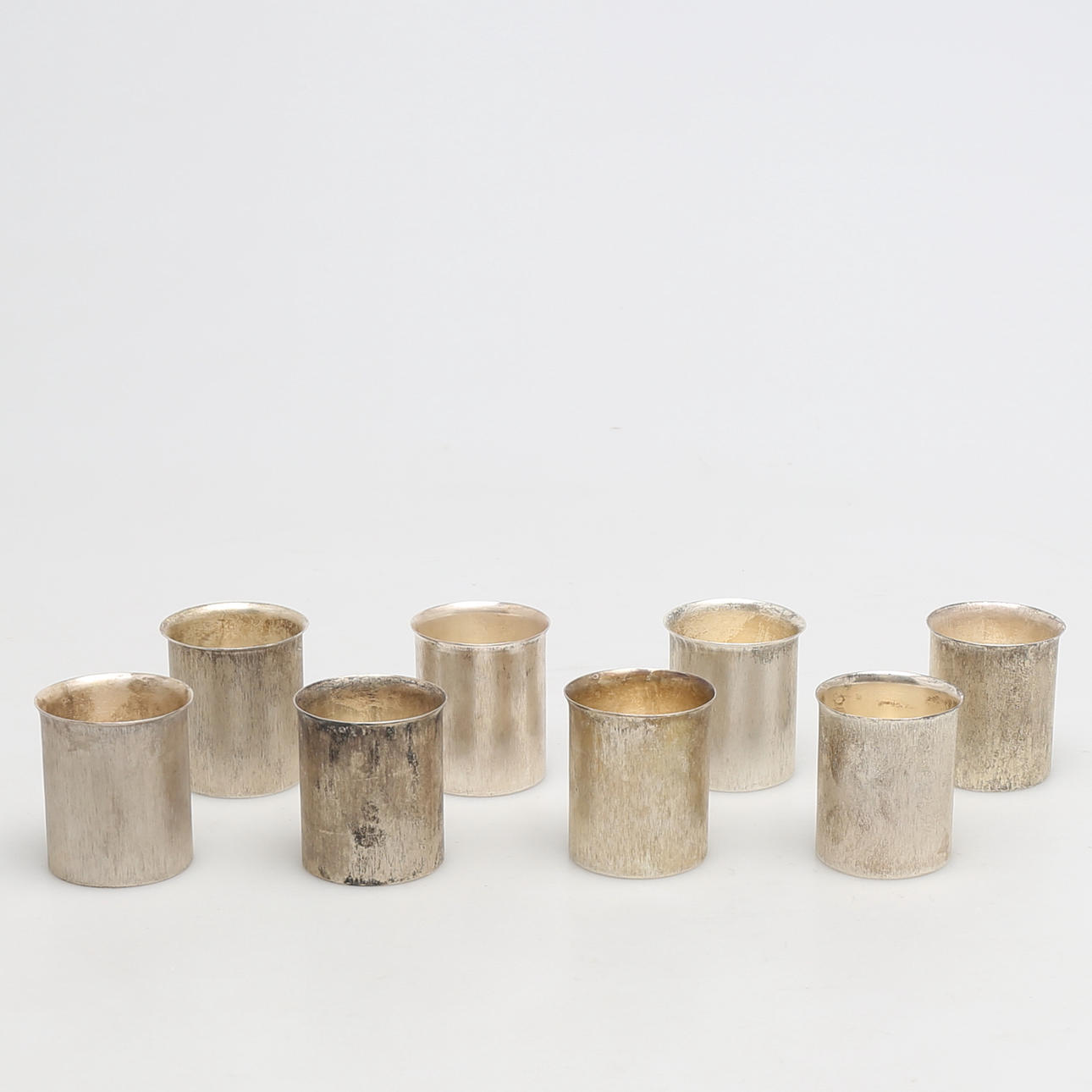 BÄGARE i sterlingsilver, 8 st, Silversmedjan på Hven AB, Jan-Åke Ståhl, Hven.