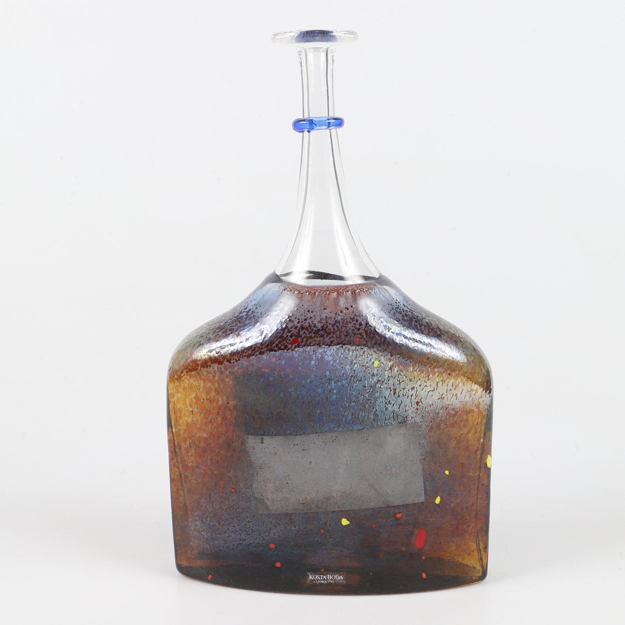 BERTIL VALLIEN. Bottle, "Satellite", Kosta Boda, signed.