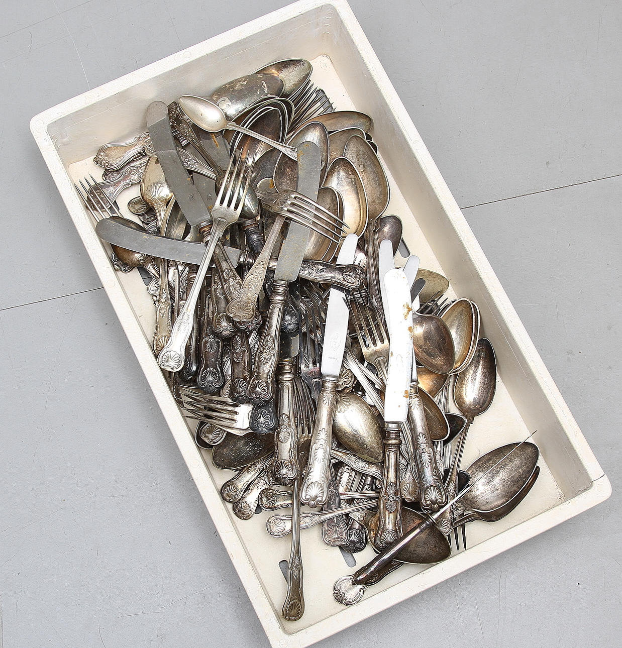 BESTICK, nysilver, 1800/1900-tal.