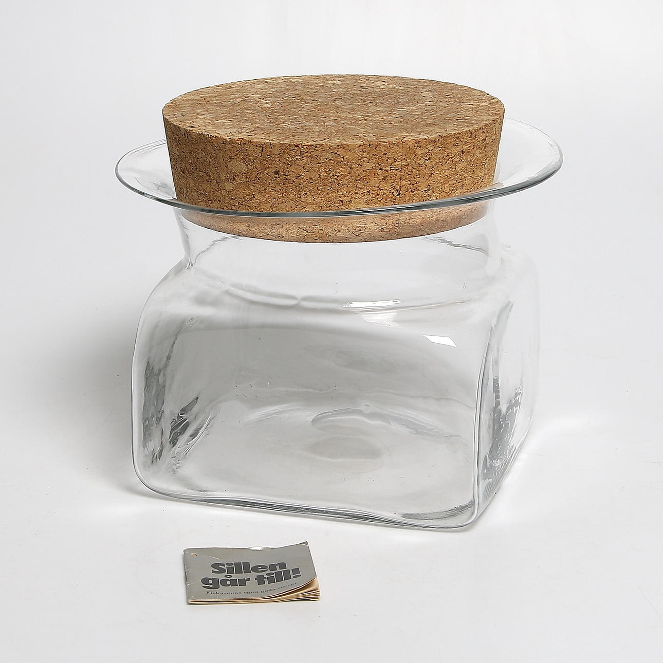 SIGNE PERSSON-MELIN. Skål, glas, "Sill i kvadrat", signerad, Kosta Boda.