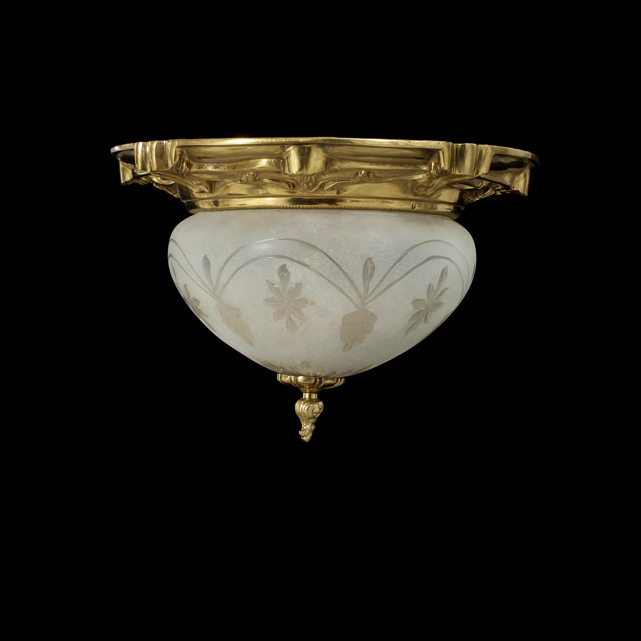 TAKARMATUR, mässing och glas, 19/2000-tal.