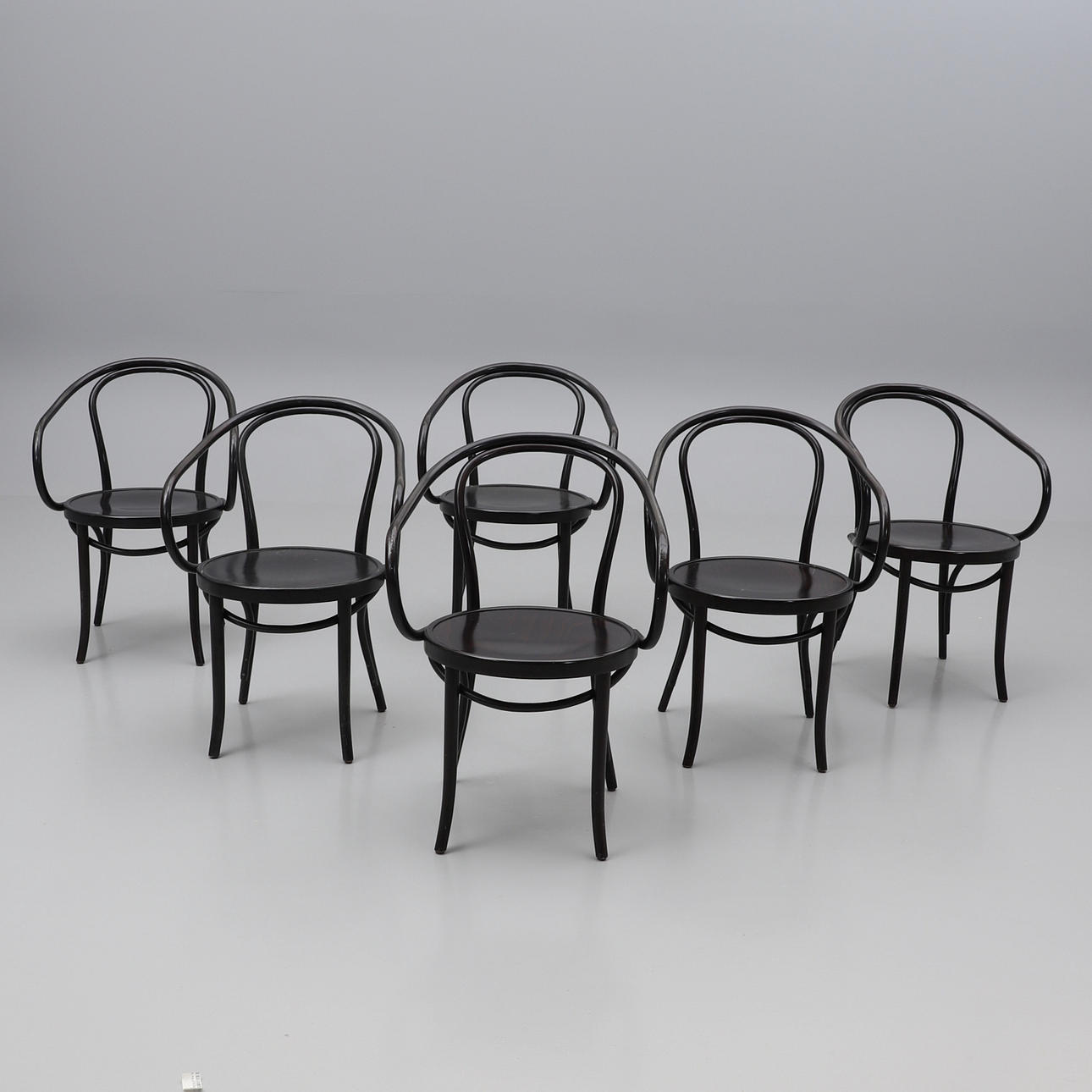 FRAME CHAIRS, 6 pcs, Thonet type, "No 30".