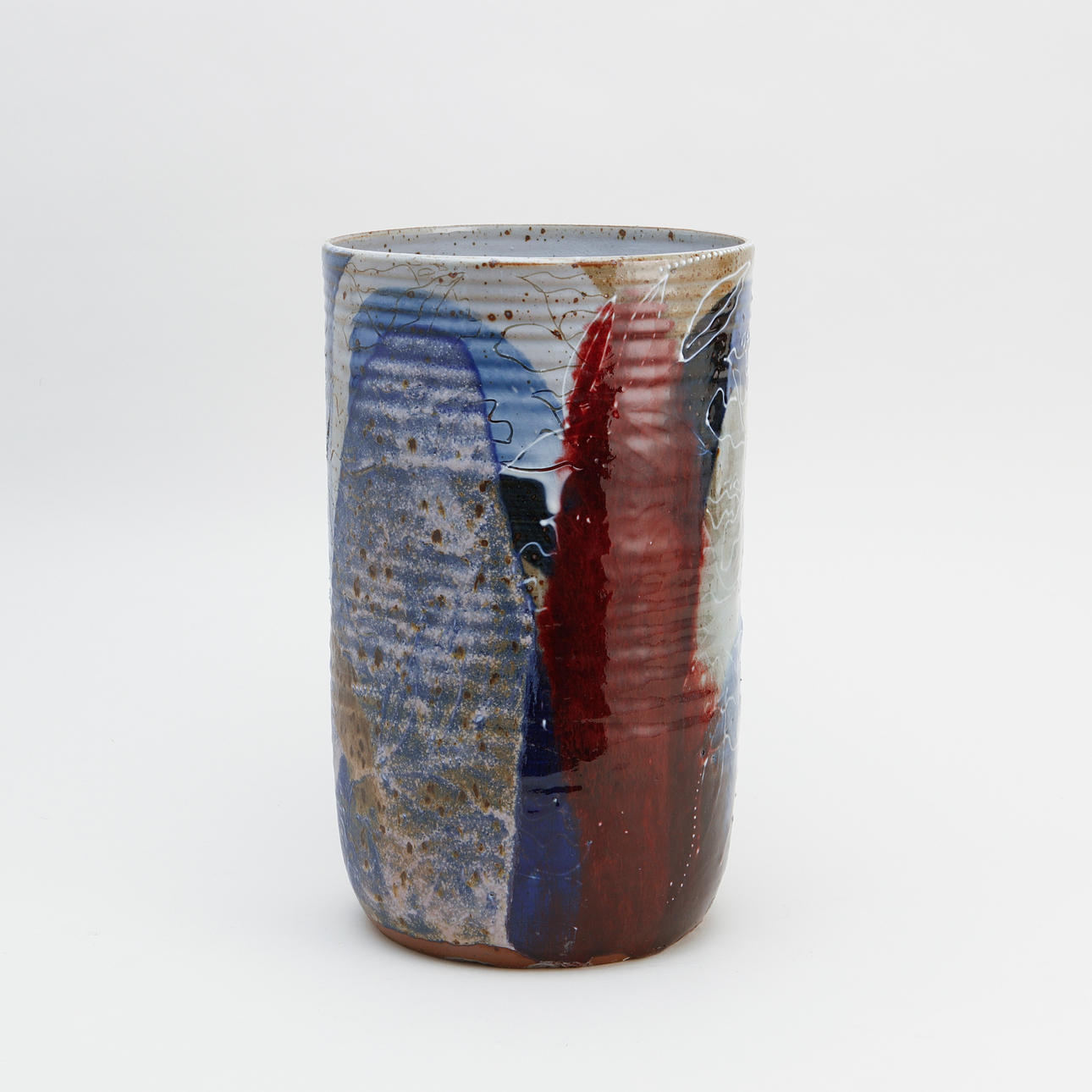 EVA BENGTSSON. Floor vase, ceramic, signed.