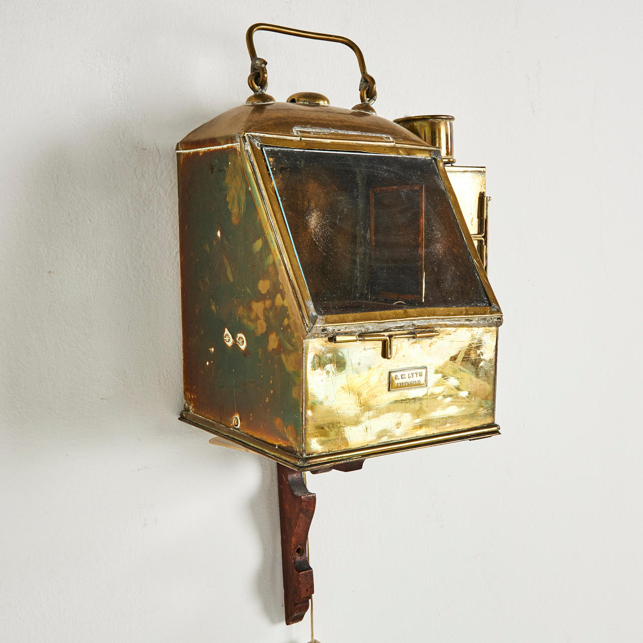 COMPASS, in case, Lyth, brass, with illumination.