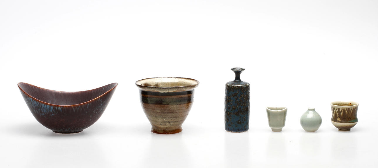 KERAMIK, 6 delar, Gunnar Nylund, Carl-Harry Stålhane, Helle Allpass, Rolf Palm Mölle, Bjufström.