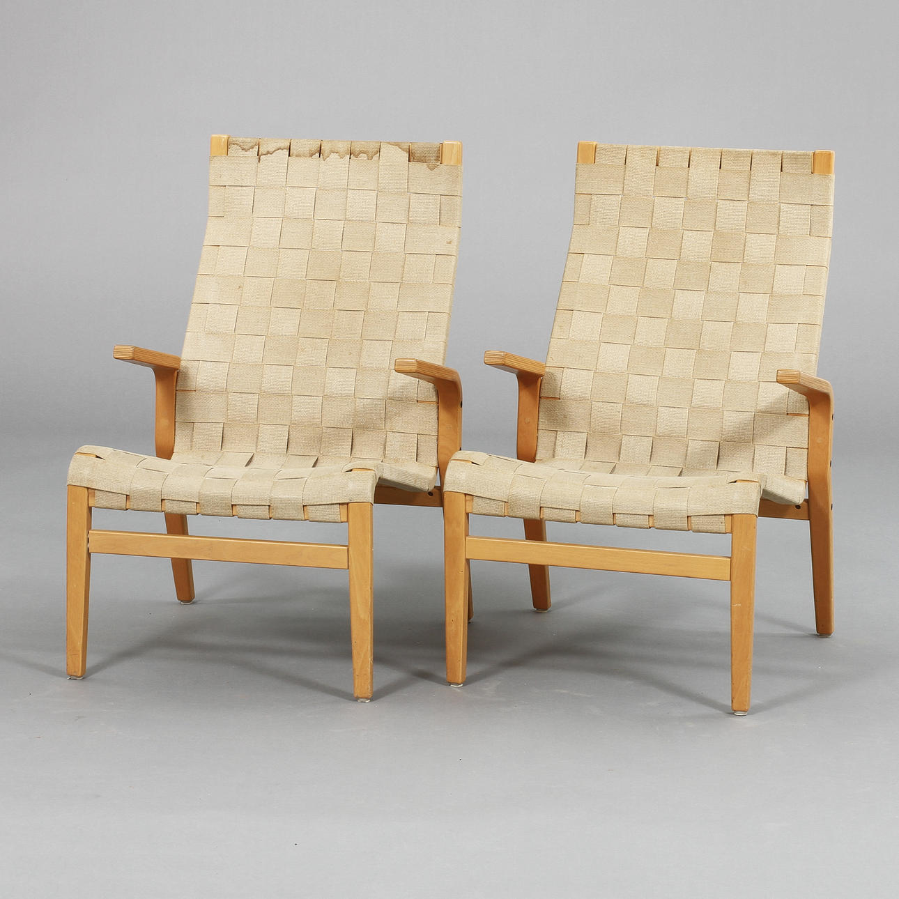 KARMSTOLAR, ett par, 1900-tal, Danmark.