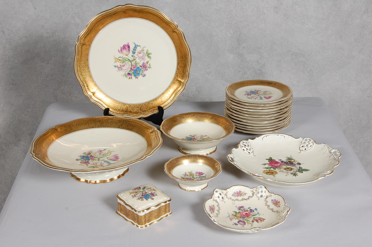 SERVISDELAR, 19 delar, Rosenthal, Chippendale.
