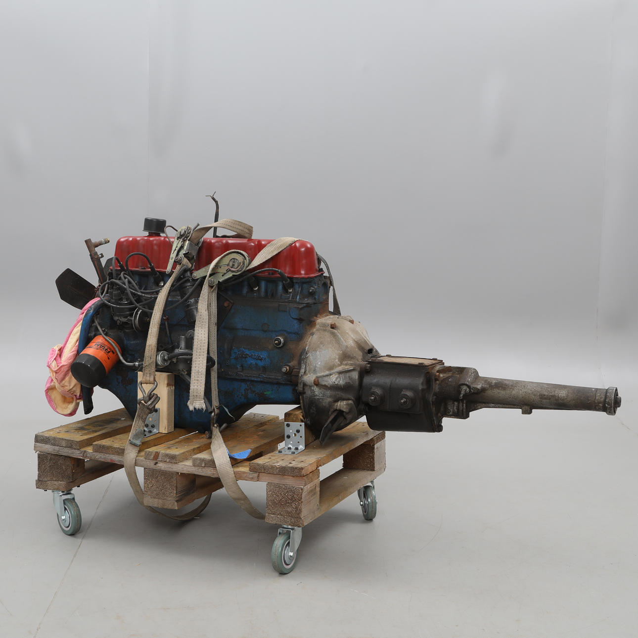 CAR ENGINE, Ford 1950s 6 cylinder.