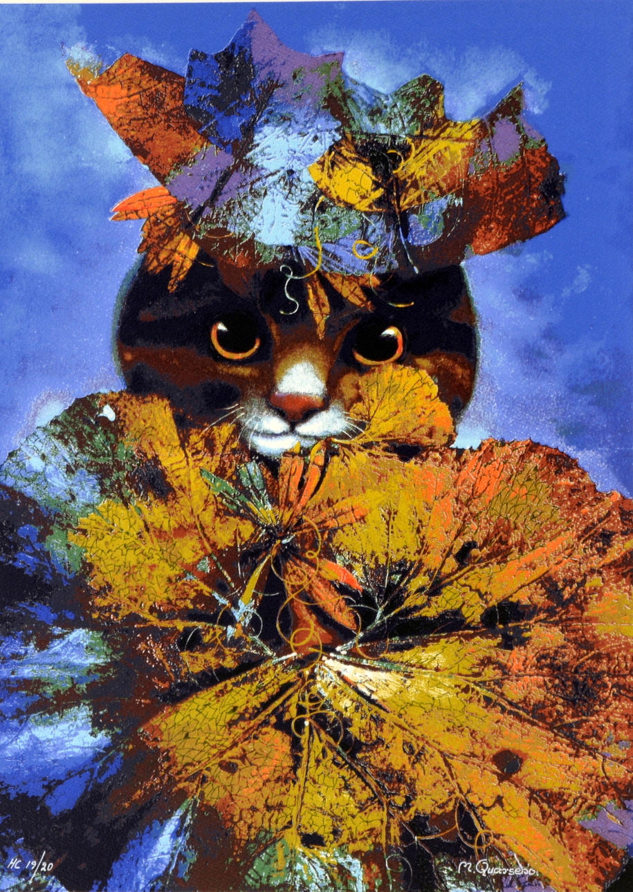 MICHAEL QVARSEBO. Färgserigrafi.