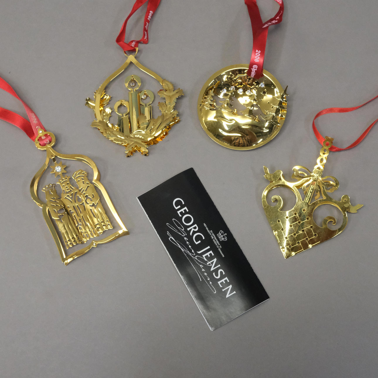 4 STYCKEN GEORG JENSEN CHRISTMAS CLASSICS HÄNGE.