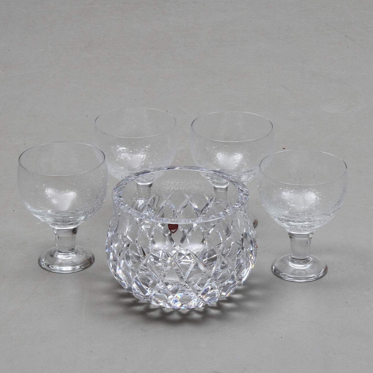 SKÅL, Orrefors, ÖLGLAS, glas, 1900-tal.