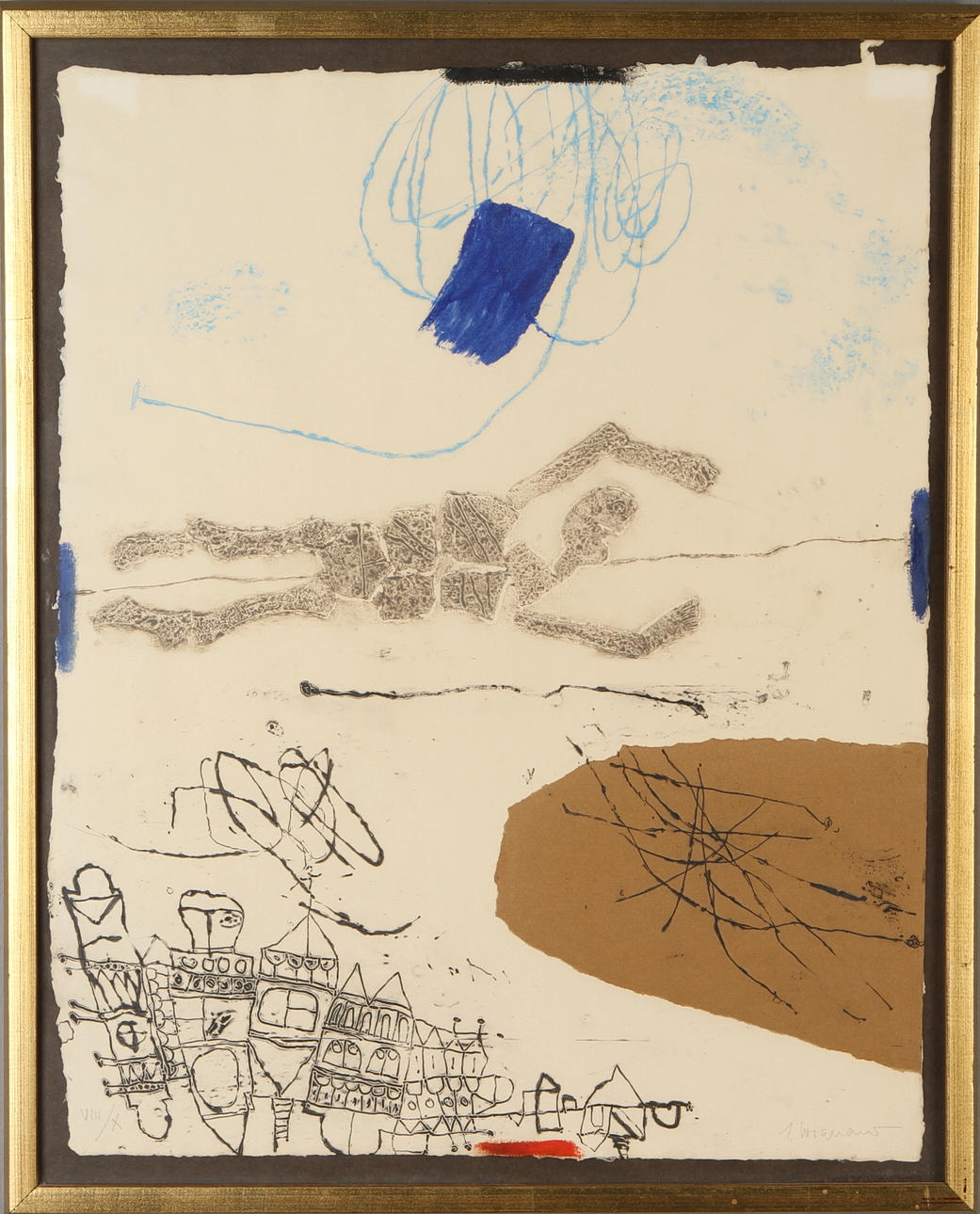 JAMES COIGNARD. Komposition, carborundumetsing, signerad och numrerad, VIII/X.