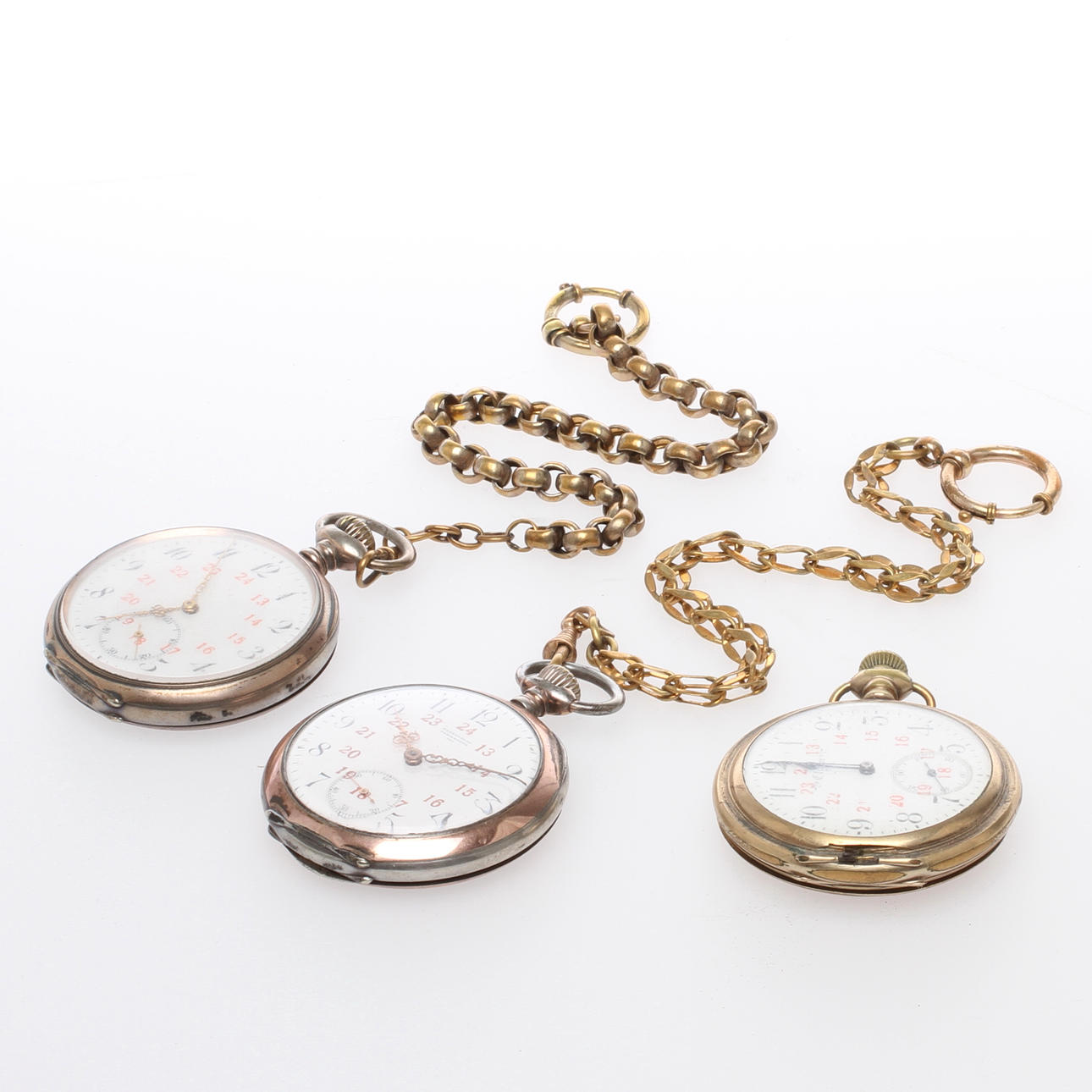 FICKUR 3 st, urverk bland annat Omega och Elgin.