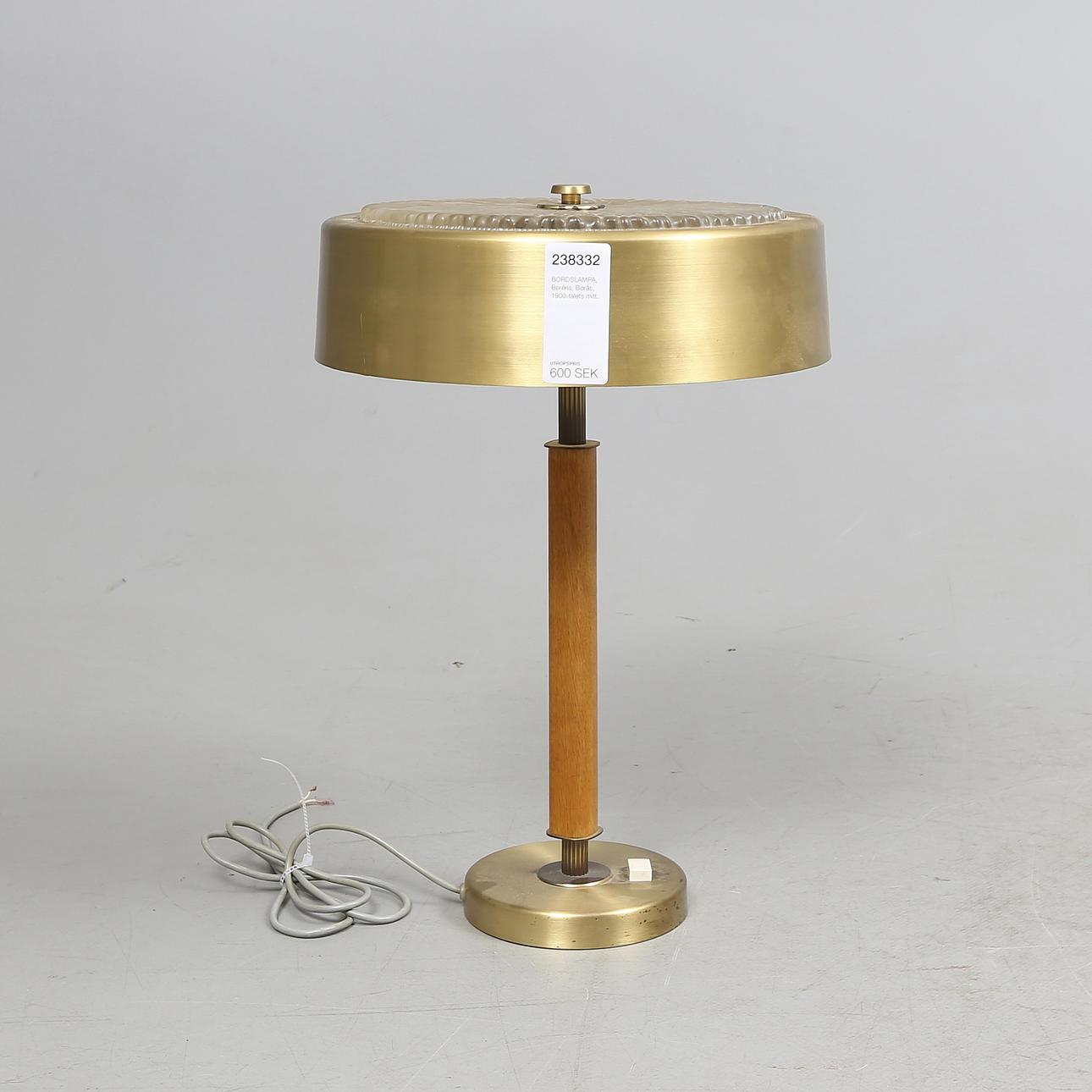 BORDSLAMPA, Boréns, Borås, 1900-talets mitt.