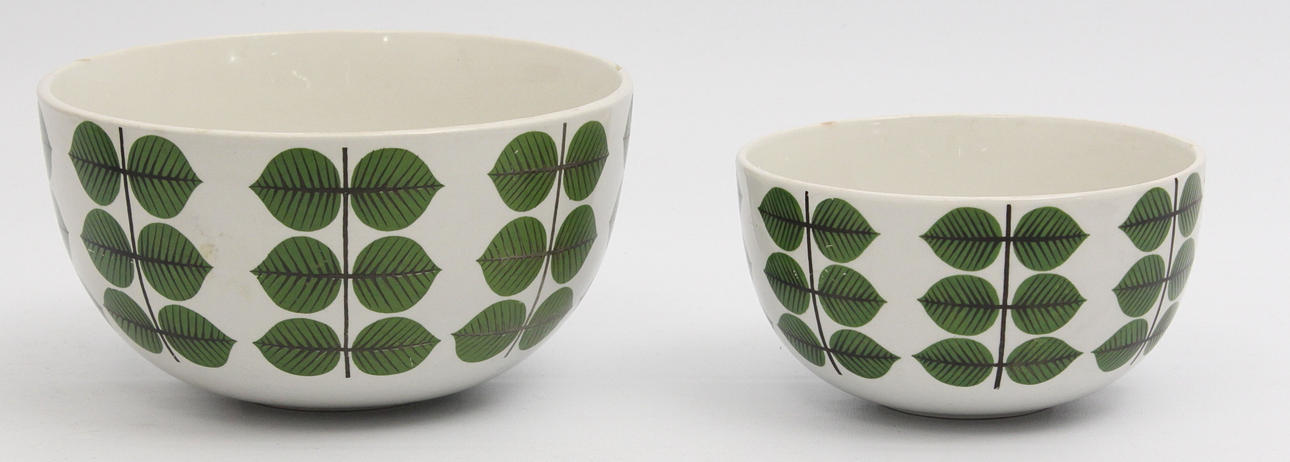 SKÅLAR, 2 st. Gustavberg, Berså, Stig Lindberg.