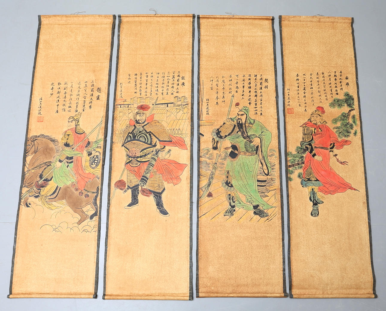 RULLTAVLOR, 4 st, Kina,1900-tal.