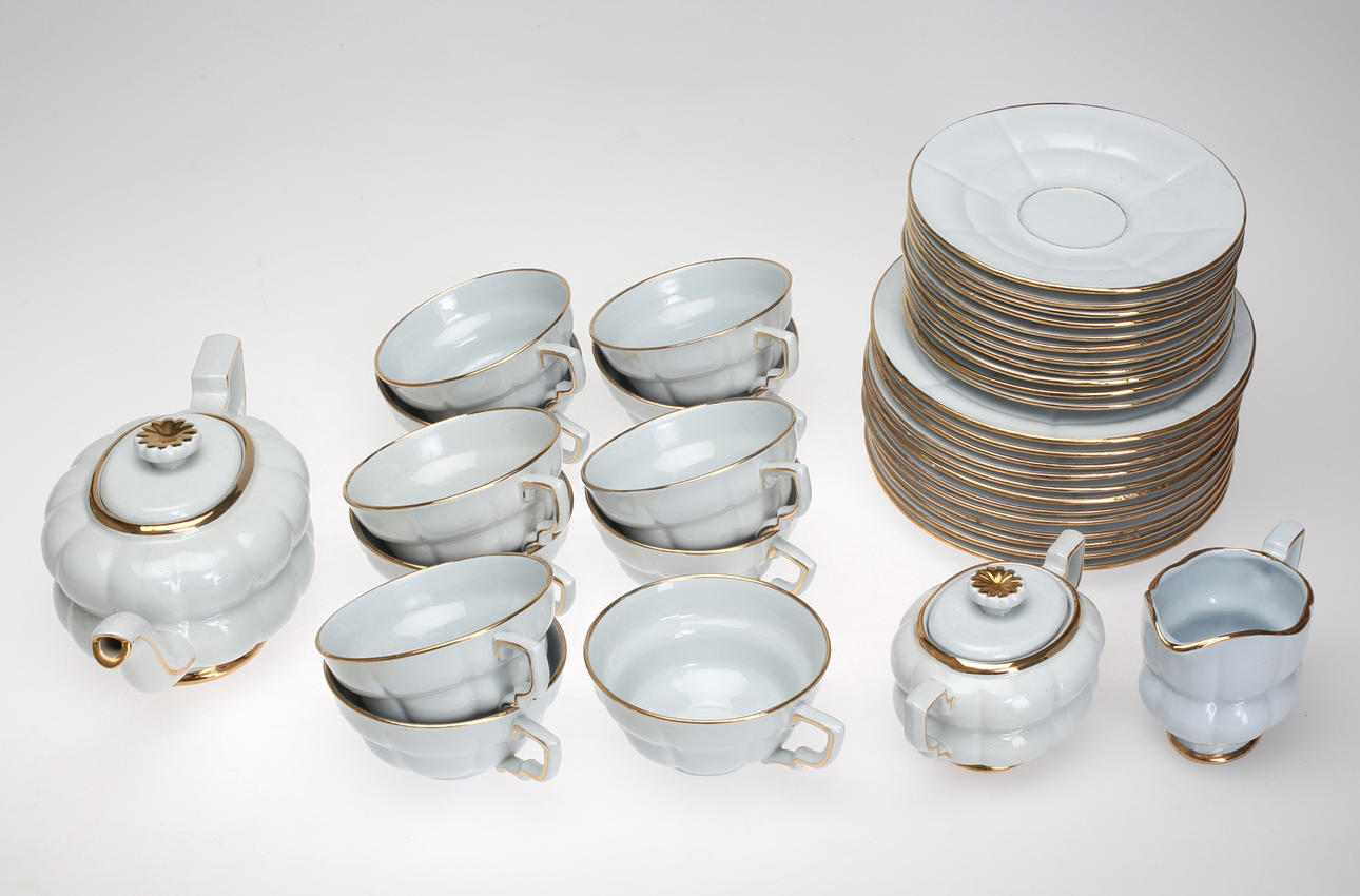 ARTHUR PERCY. Teservis "Grand", Porslin, 26 delar, "Grand", Gefle.