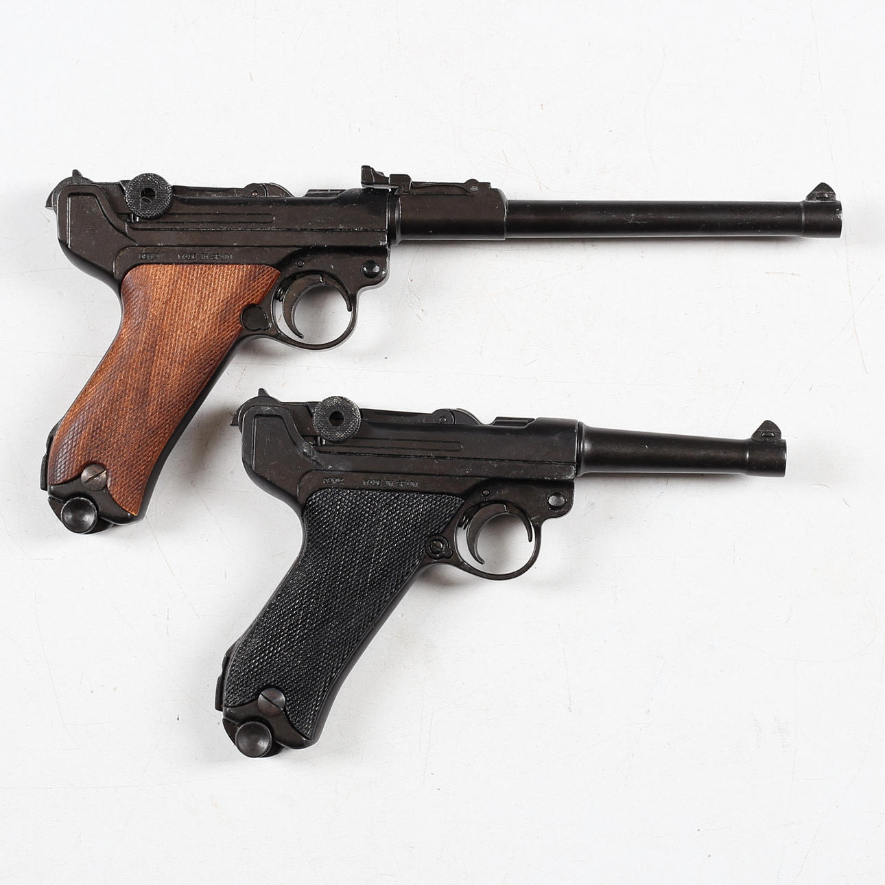 PISTOLS, 2 pcs, replicas, Luger, Denix.