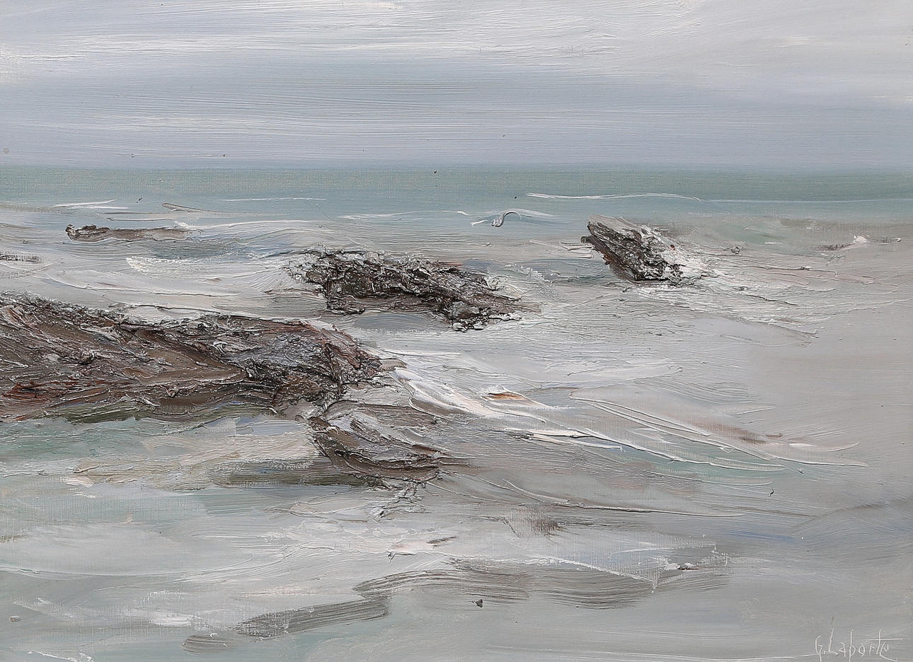 GEORGES LAPORTE. Oil on canvas, signed G. Laporte.