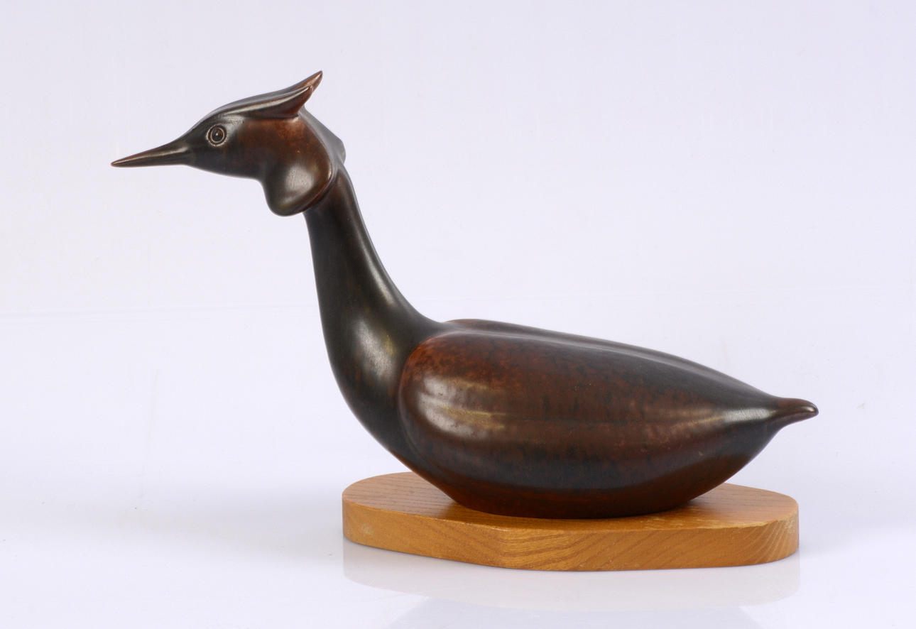 FIGURIN, stengods, Gunnar Nylund, Rörstrand, sign.