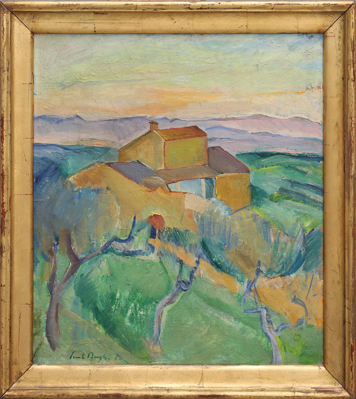 SVANTE BERGH. "LANDSKAP ITALIEN".