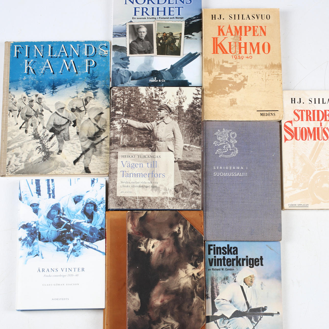 BÜCHER, 9 Teile, Finnischer Winterkrieg.