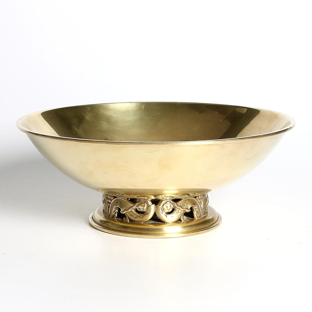 SKÅL, mässing, "Kunga-skålen", Ystad metall, 1900-talets andra hälft.