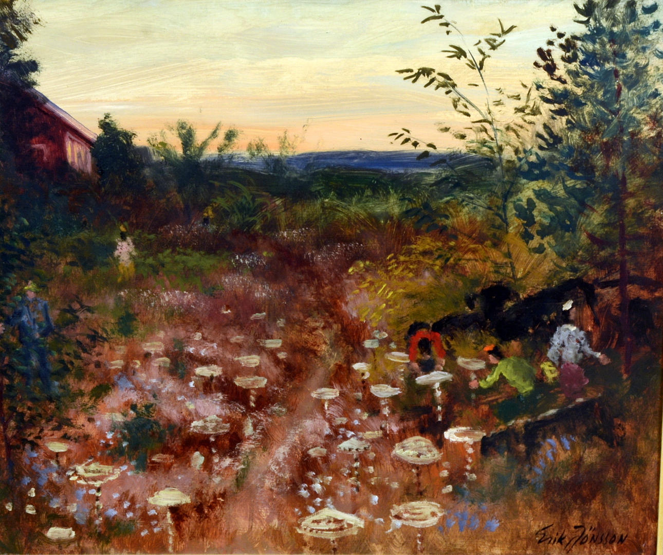 ERIK JÖNSSON. Olja på pannå.