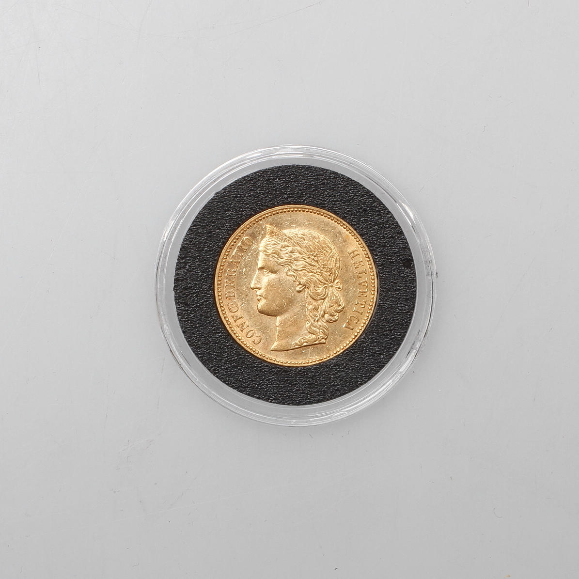 GULDMYNT, 20 schweiziska francs, Schweiz1896, vikt 6,45 gram.