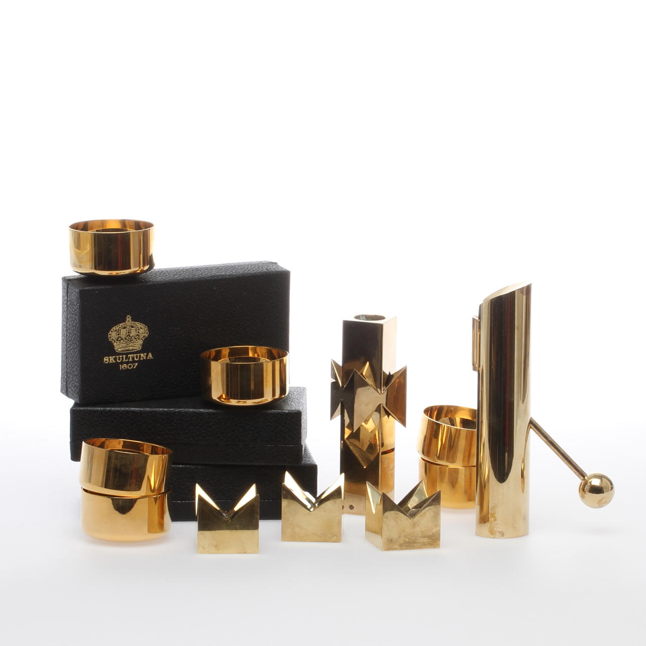 PARTI MÄSSING, 11 delar, Pierre Forsell, Skultuna, 1900-tal.