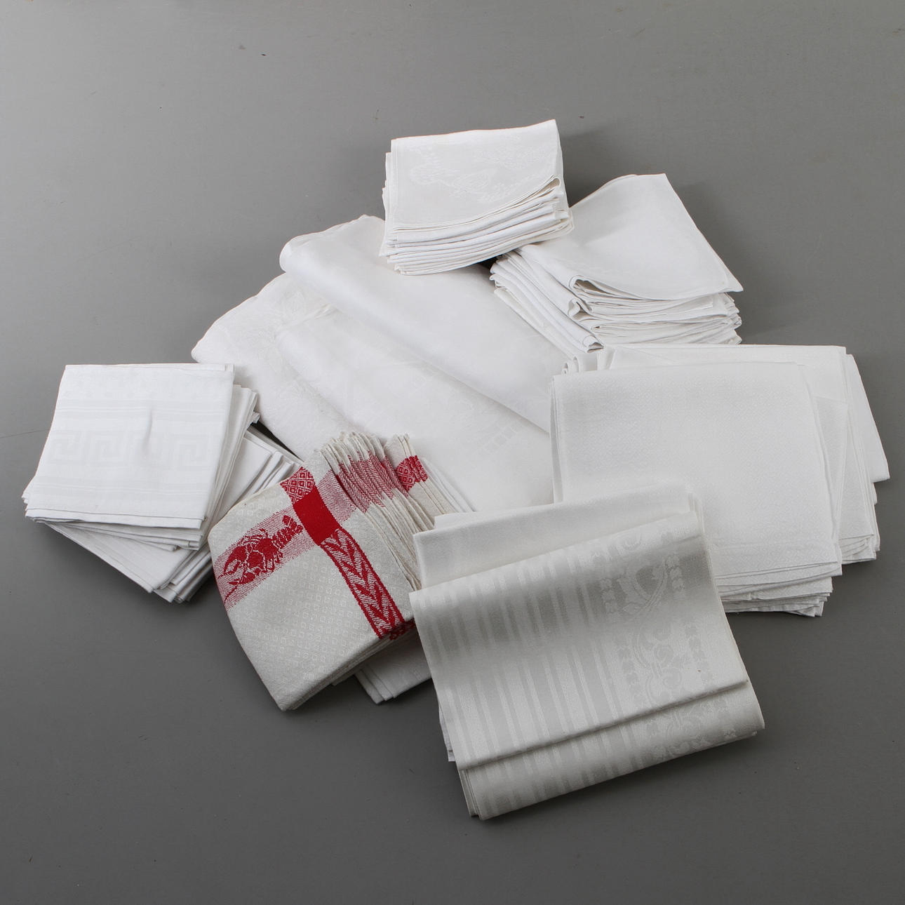 PARTI LINNE, handdukar, servetter, samt dukar, 1900-tal.