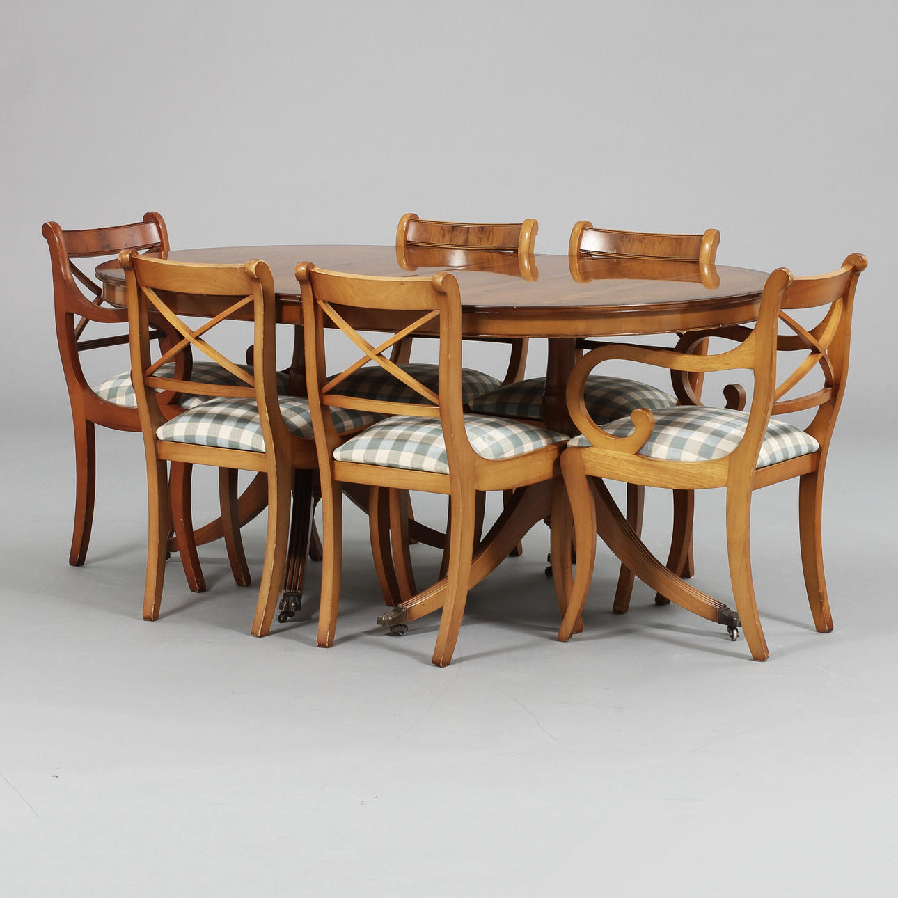 MATSALSMÖBEL, 6 delar, England, 1900-tal.