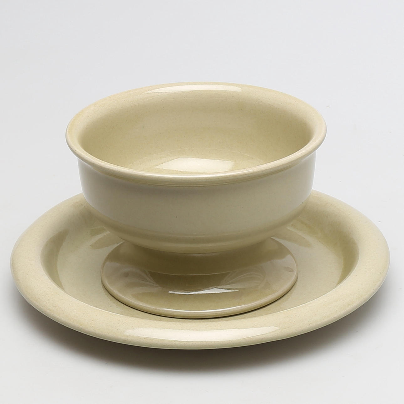 FAT samt SKÅL i stengods "Multipot" Signe Persson Melin, Boda Nova, 1970-tal.